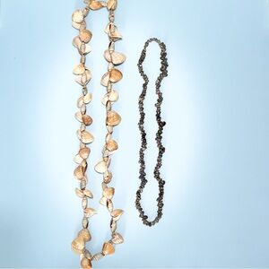 Vintage Shell Necklace Lot Natural Shell Boho Beach Coastal Statement Vacay